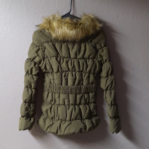 Fur hooded❣ last one Parka puffer jacket with belt - Picture 11 of 16